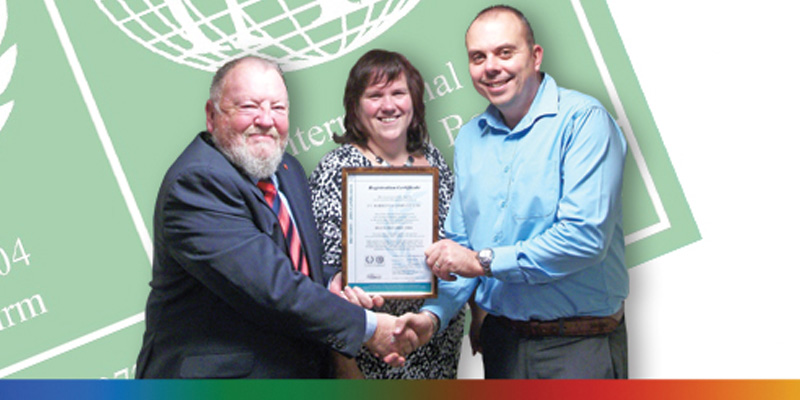 Barrettine achieve ISO14001 status